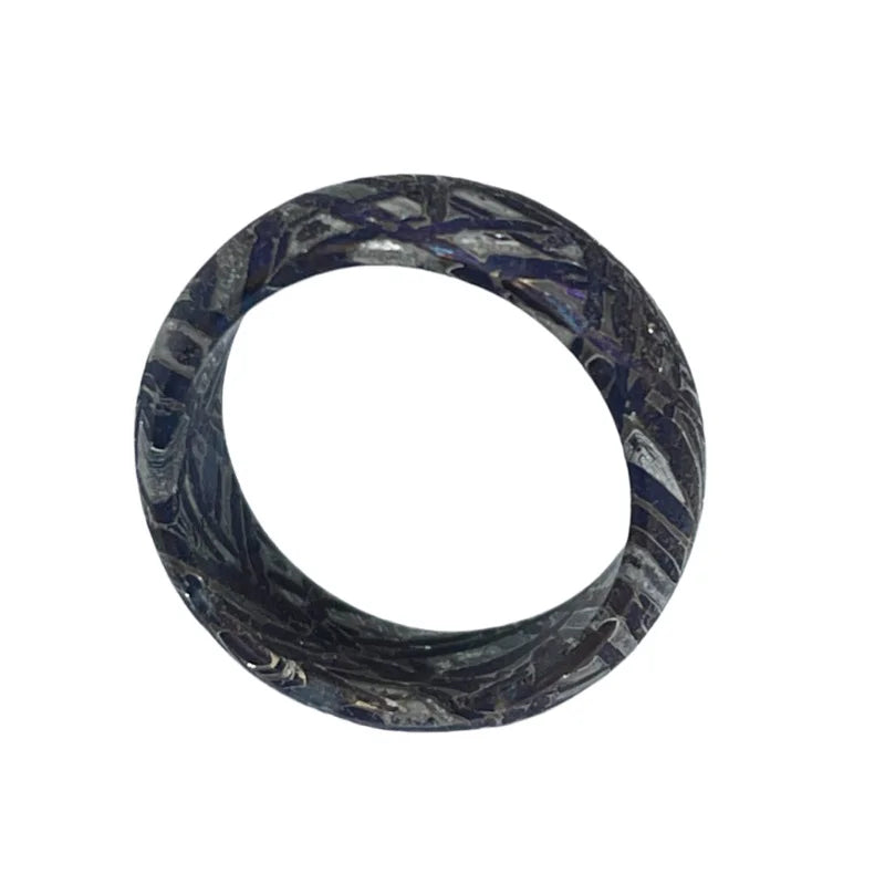 Muonionalusta Meteorite Ring Natural Iron Meteorite Pendant Meteorite Handmade Jewelry Meteorite Ring-B