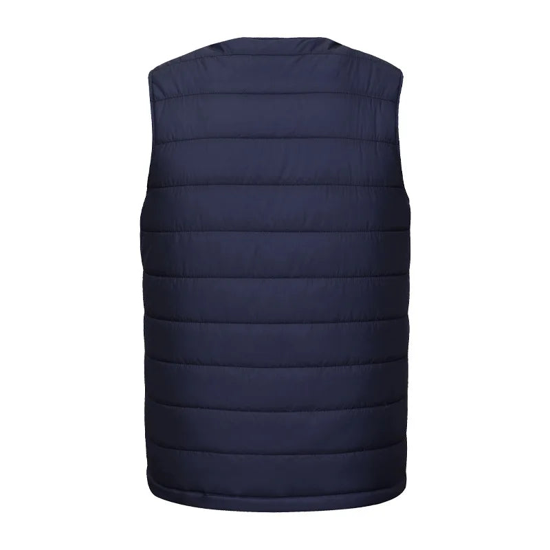 10 Area Electric Heated Vest Unisex V-neck USB Self Heating Jacket for Men Women Outdoor Heated Coat Winter Warm Clothes