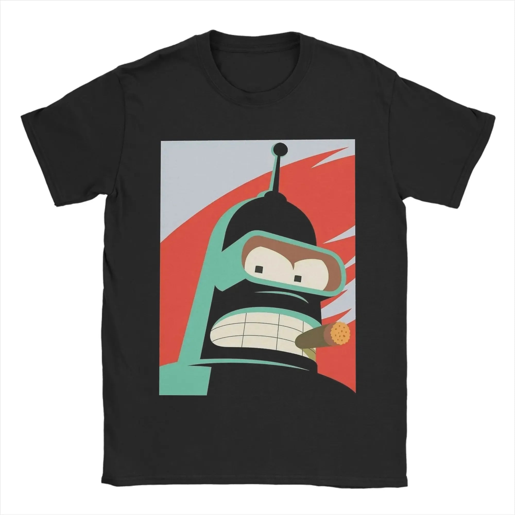 Hot Sale Futurama Bender Robot Peripherals Kill All Humans Funny Graphic Print T-shirt Men Women Cotton Oversized Summer New Tee