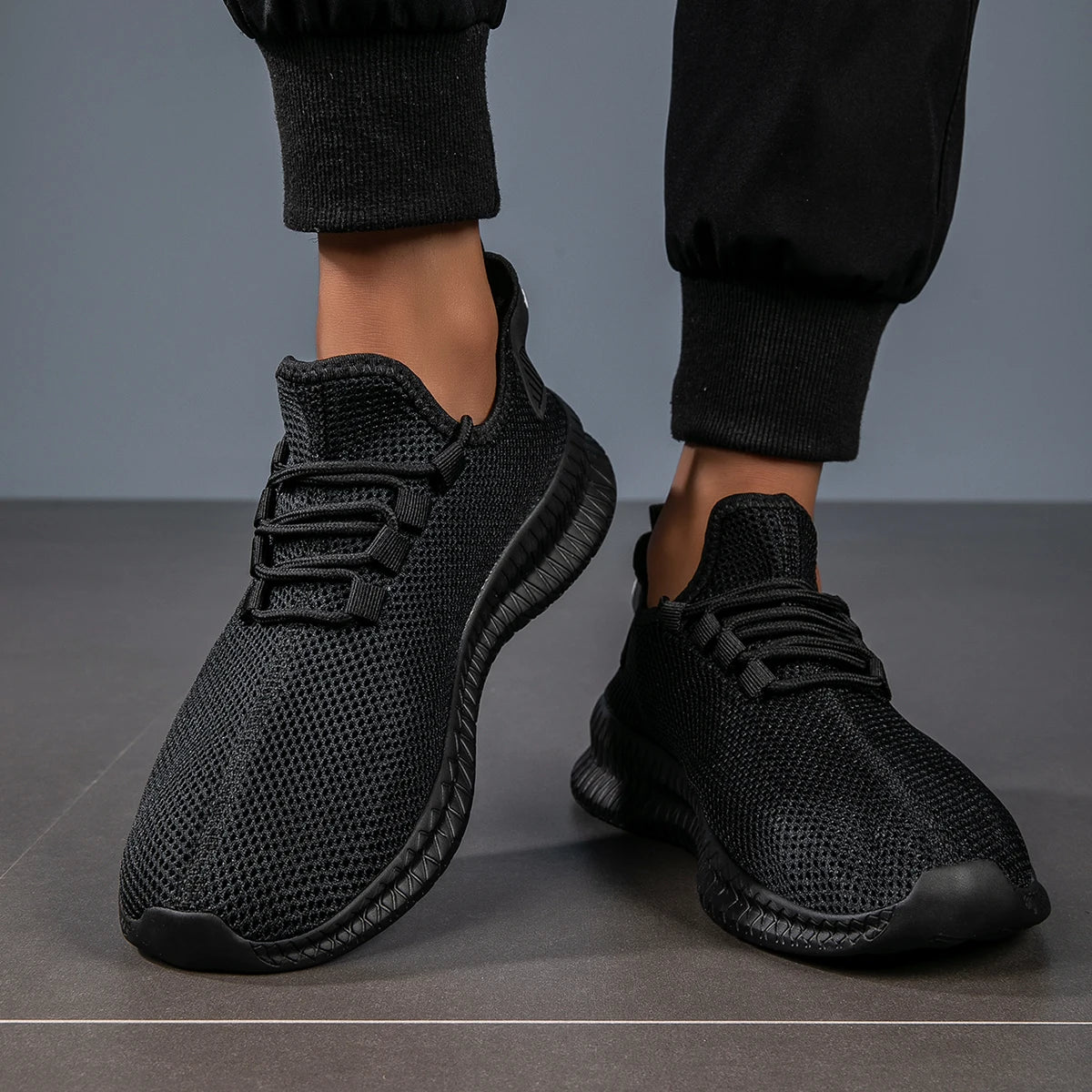 YRZL Mens Running Breathable Lightweight Sneakers Men Casual Sports Shoes Anti Slip Walking Shoes Comfortable Gym Training Shoes