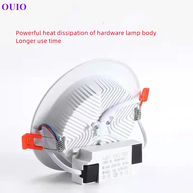 Recessed Ultra-thin LED Downlight 110V-240V Dimmable Ceiling Lamp Warm Neutral White Supermarket 5W7W9W12W15W18W 24W30W Lighting