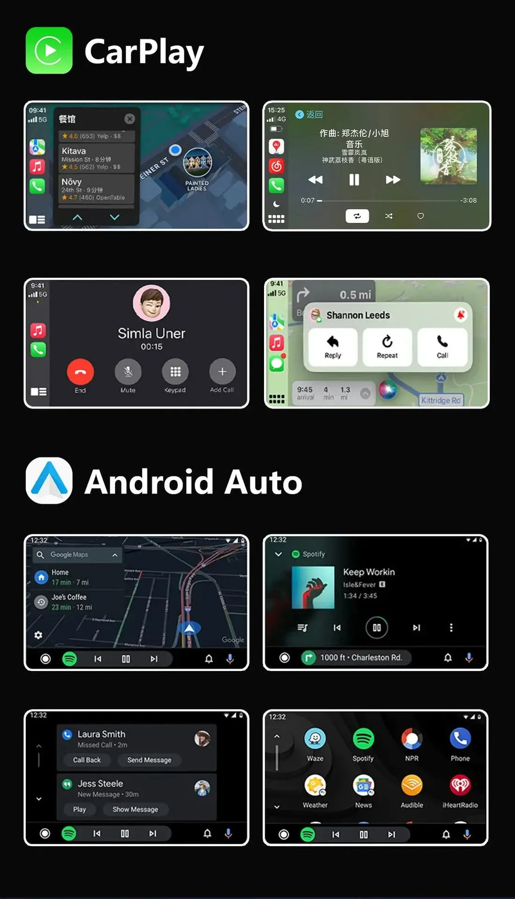 Android Smart AI Box 4G+64G/2G+32G Wireless CarPlay Android Auto TV Box For Youtube Netflix For VW Nissan Toyota Hyundai Ford