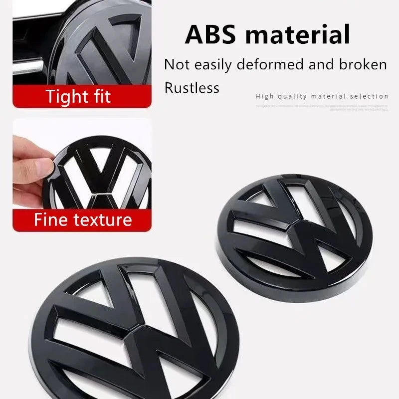 Volkswagen Car Logo Front Grille Rear Trunk Decoration Sticker For VW GTI Golf MK6 MK7 Polo Passat CC Tiguan T-ROC Jetta Arteon
