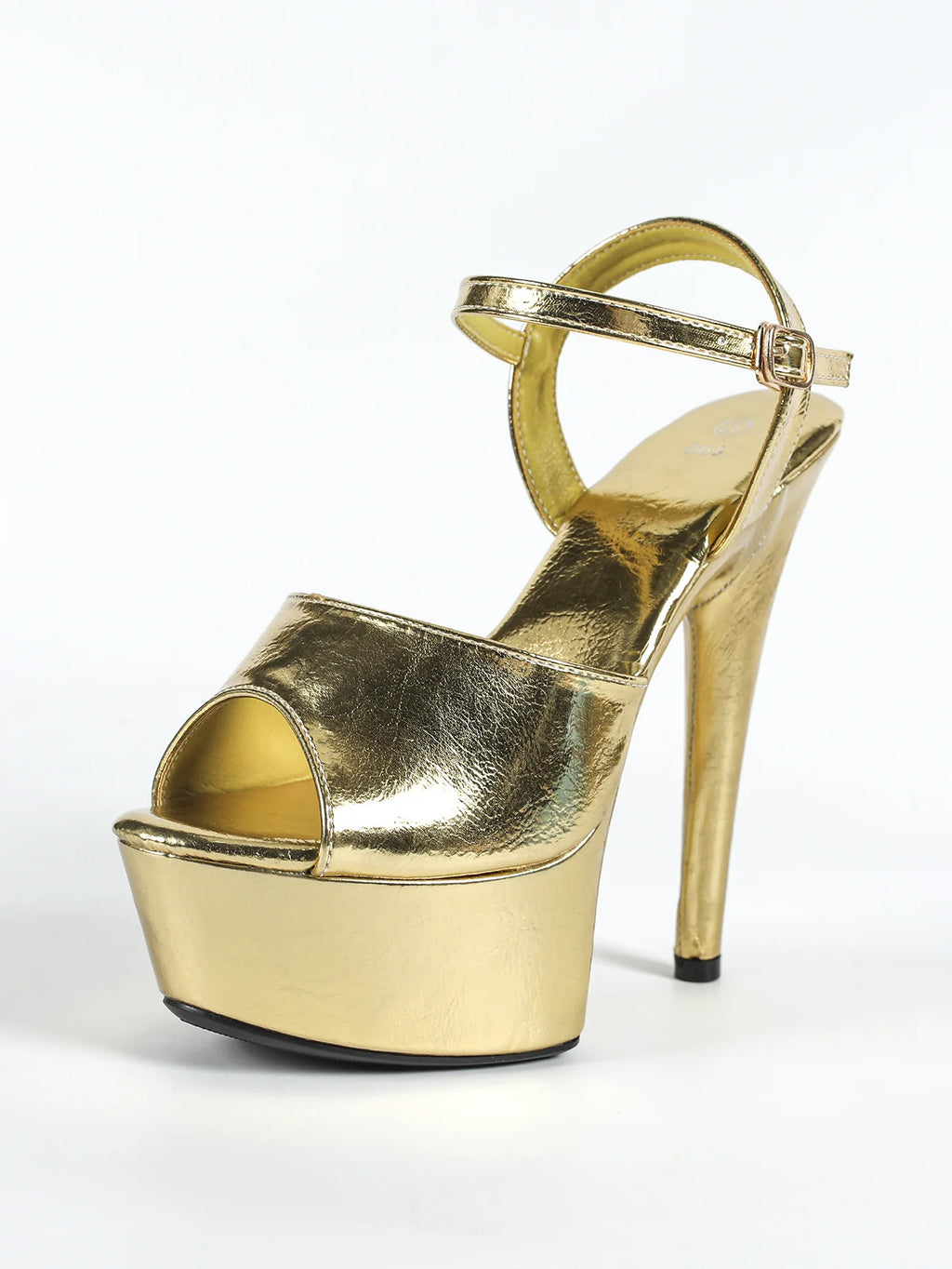 Gold Sandals T Show Summer Women Heels 15CM Stiletto Nightclub Party Large Size 43 Fashion Platform Shoes Pole Dance Stripper