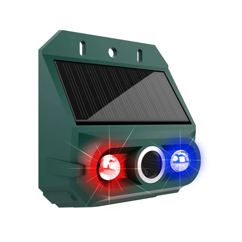 Solar Powered Ultrasonic Animal Repeller For Mice Rats Snakes Dogs Wild Animals Outdoor Strobe Flash