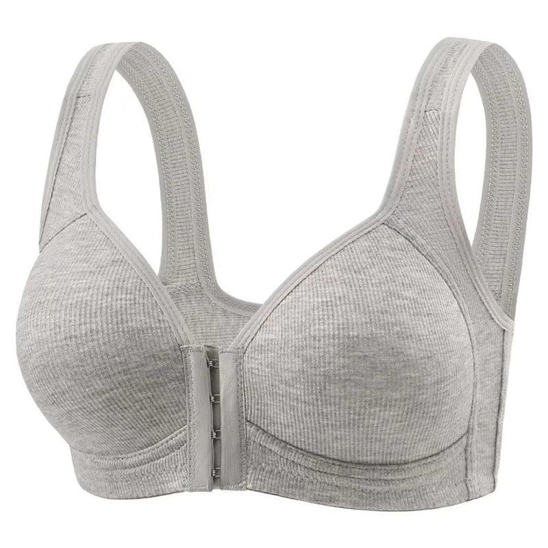 Fallsweet Soutien-Gorge sans Couture à Fermeture Avant pour Femme Bralette Push-Up sans Armature Uni Bonnets Fixes Confortable Sous-Vêtement