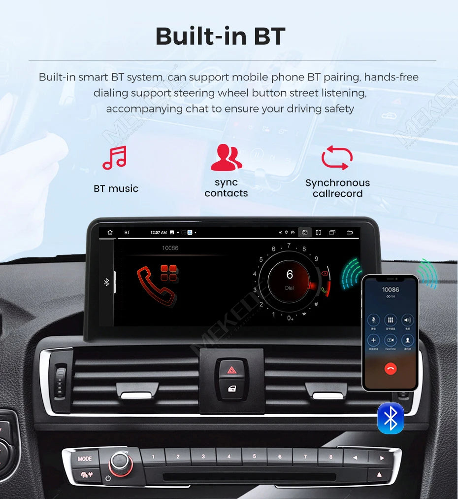 MEKEDE 128GB Android 14 Wireless CarPlay For BMW X1 E84 2009 - 2015 Car Multimedia Player DSP Android Auto GPS 8 Core Autoradio