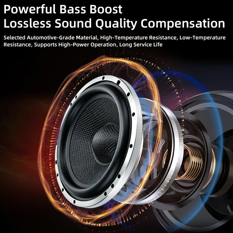 XPIAA 2 haut-parleurs de 6,5 pouces en fibre de carbone pour basses médiums, 4 Ohm 1000W, caisson de basses pour voiture, haute puissance HIFI, haut-parleur audio Woofer