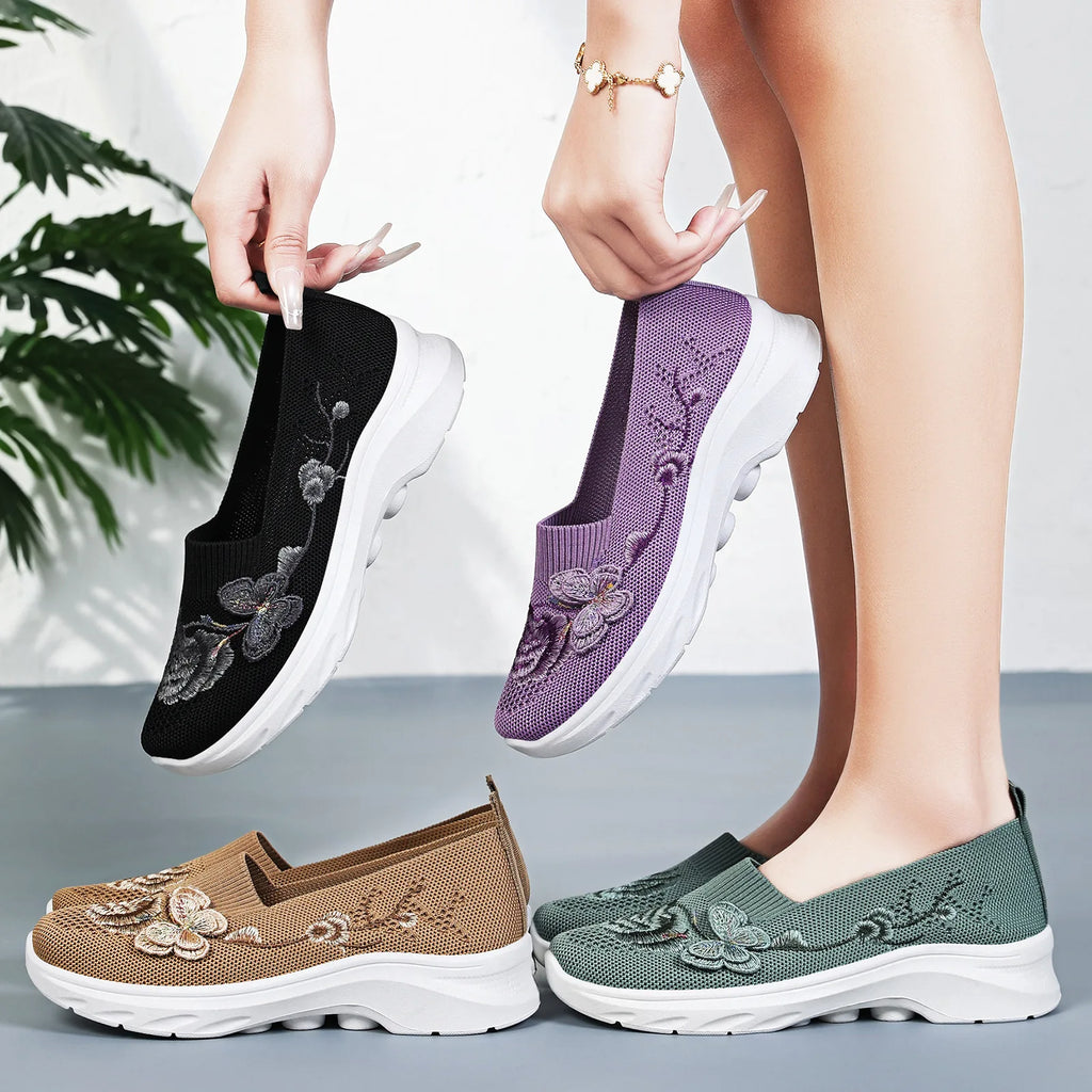 New women's breathable mesh shoes, fashionable and comfortable cloth shoes, 2026 summer casual shoes