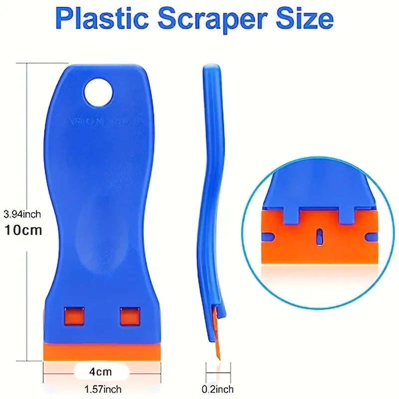 Cleaning Scraper 1Set Car Sticker Remover Multipurpose Plastic Small Paint Automotive Film Applying Tool Household Glass