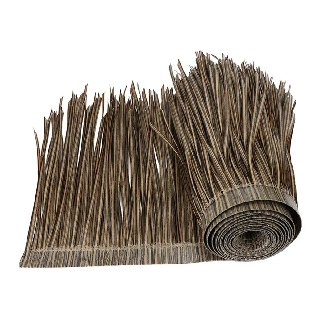 Grass Artificial Thatch Roofing for Outdoor Garden Patio Umbrella Cover 1mx50cm Straw Roof Thatch Simulation Panel Palm Thatch