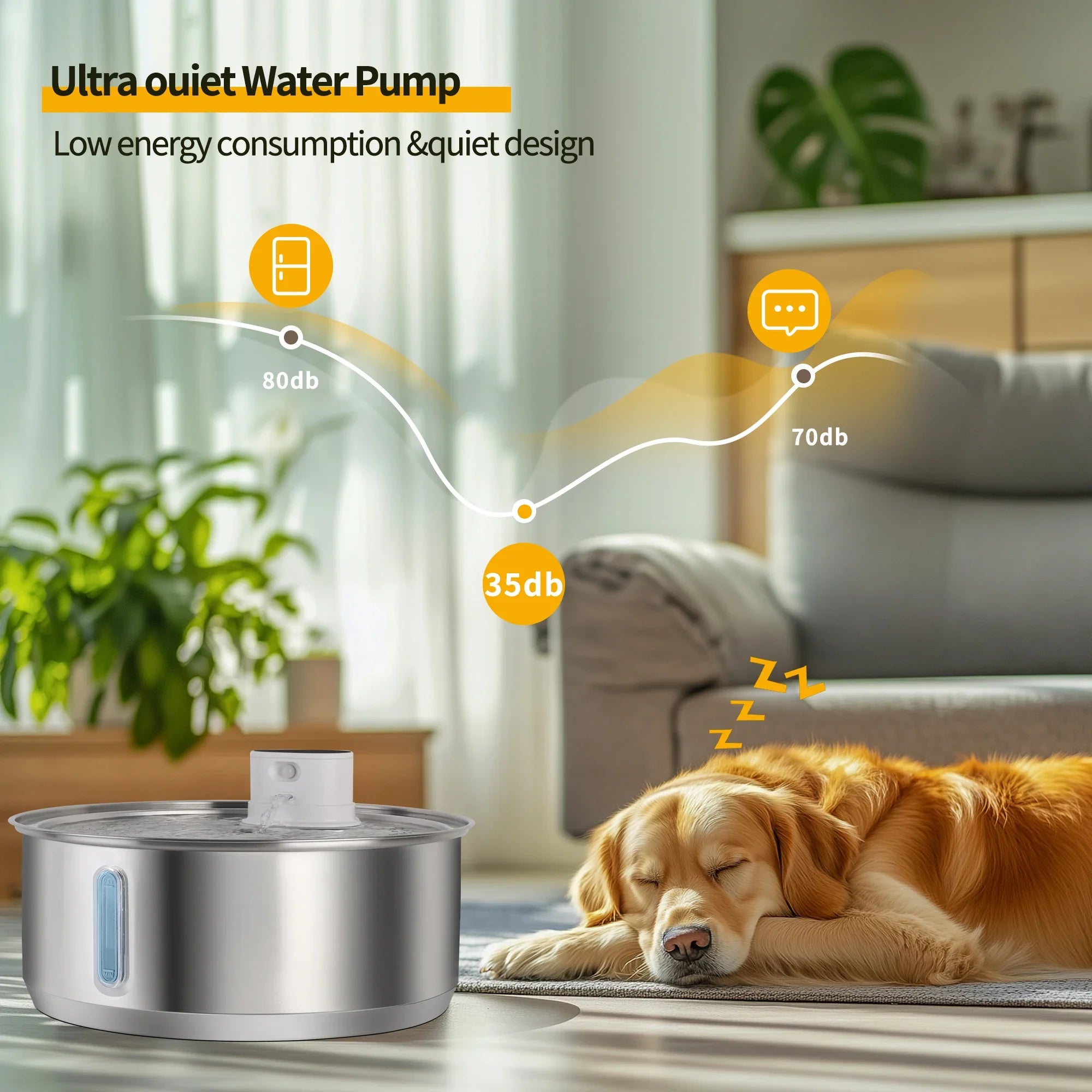 8L Dog Water Fountain Automatic Sensor Stainless Steel Cat Water Fountain Multiple Pet Drinking Water Dispenser Accessories