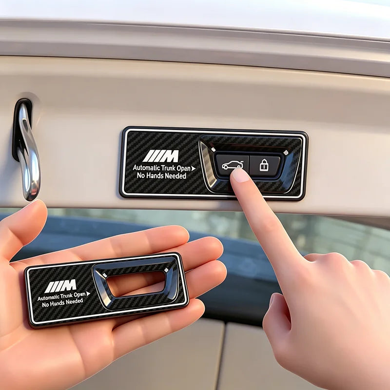 BMW Car Trunk Warning Sticker Electric Tailgate Lifting Cover For BMW M E46 E90 E60 F30 F10 E39 E36 F20 G30 G20 E87 E92 E91 E30