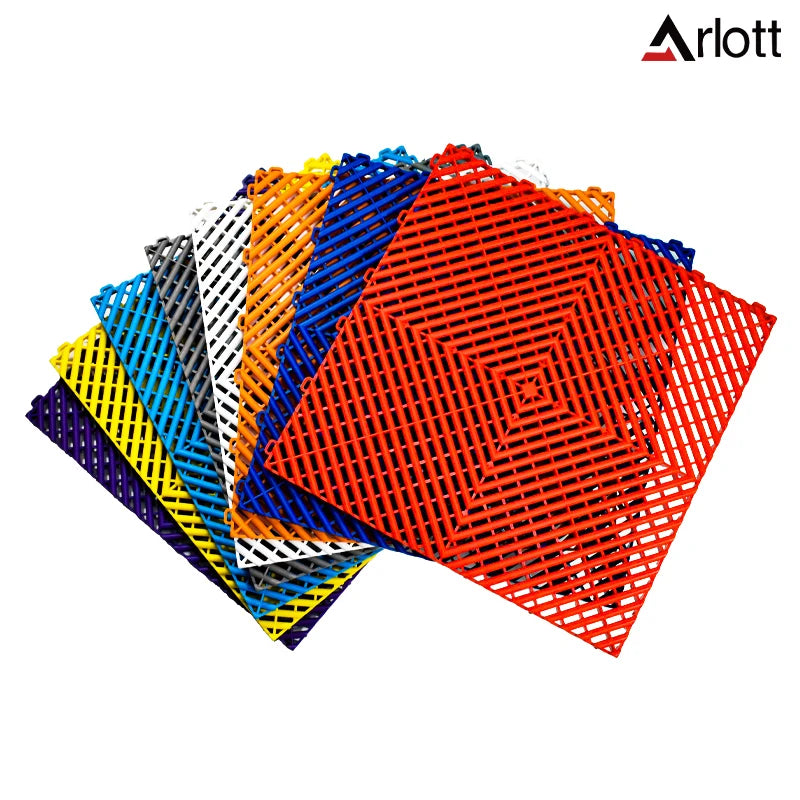 PP Interlocking Garage Floor Tiles for Villas Graphic Design Solution for Vinyl Flooring Projects
