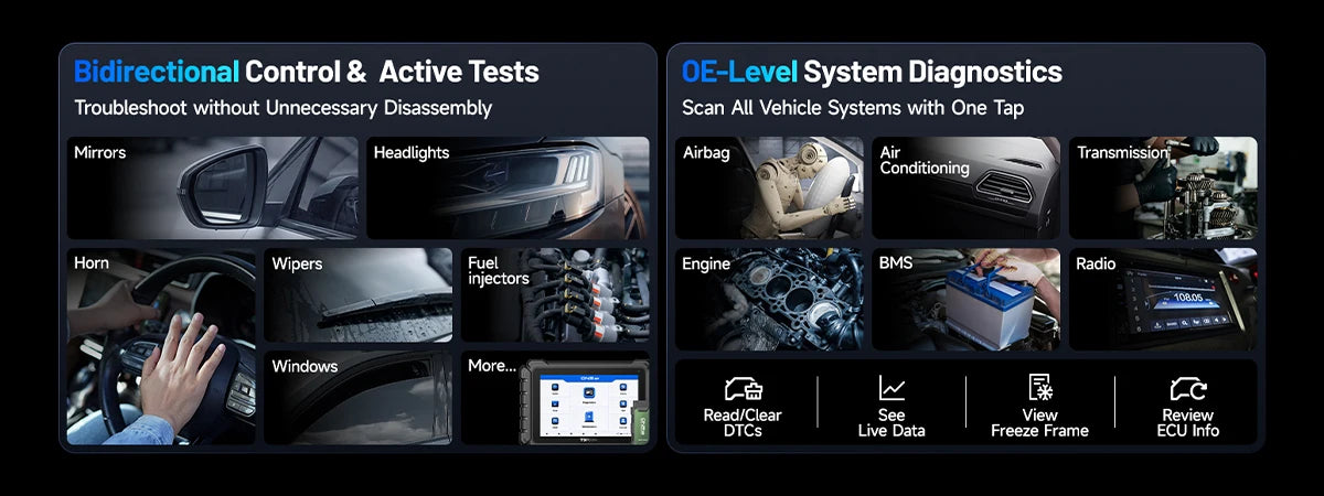 TOPDON ONE Lite OBD2 Scanner CAN FD DOIP 50+ Reset Full System ECU Coding Auto Car Bidirectional Diagnostic scan Tools VCI J2534