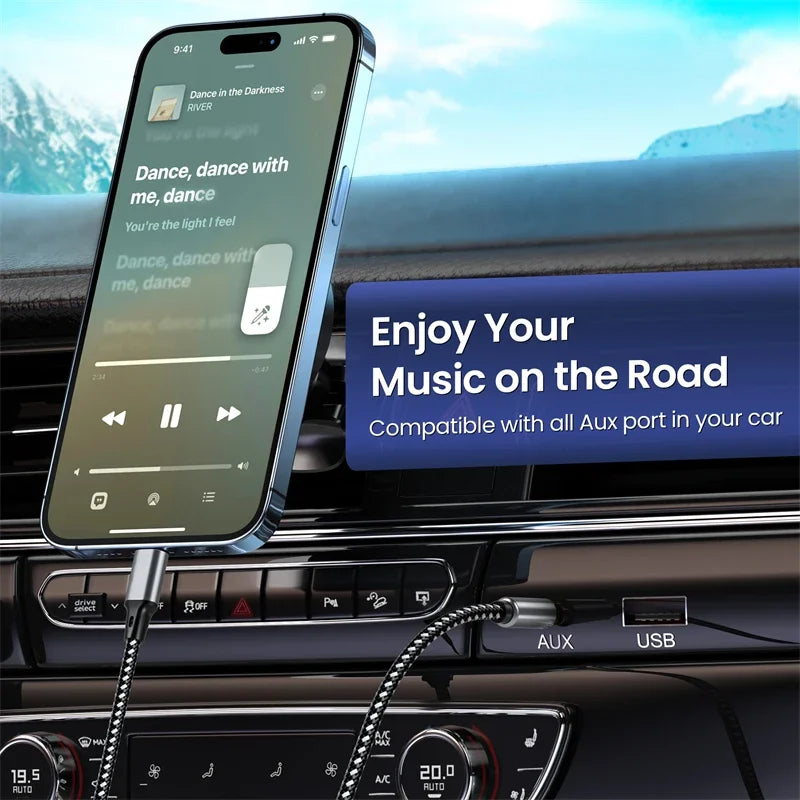 AUX Audio Cable Type C to 3.5mm Jack AUX Cord Car Speaker Headphone Adapter For Samsung Xiaomi Huawei Universal Type-C Converter