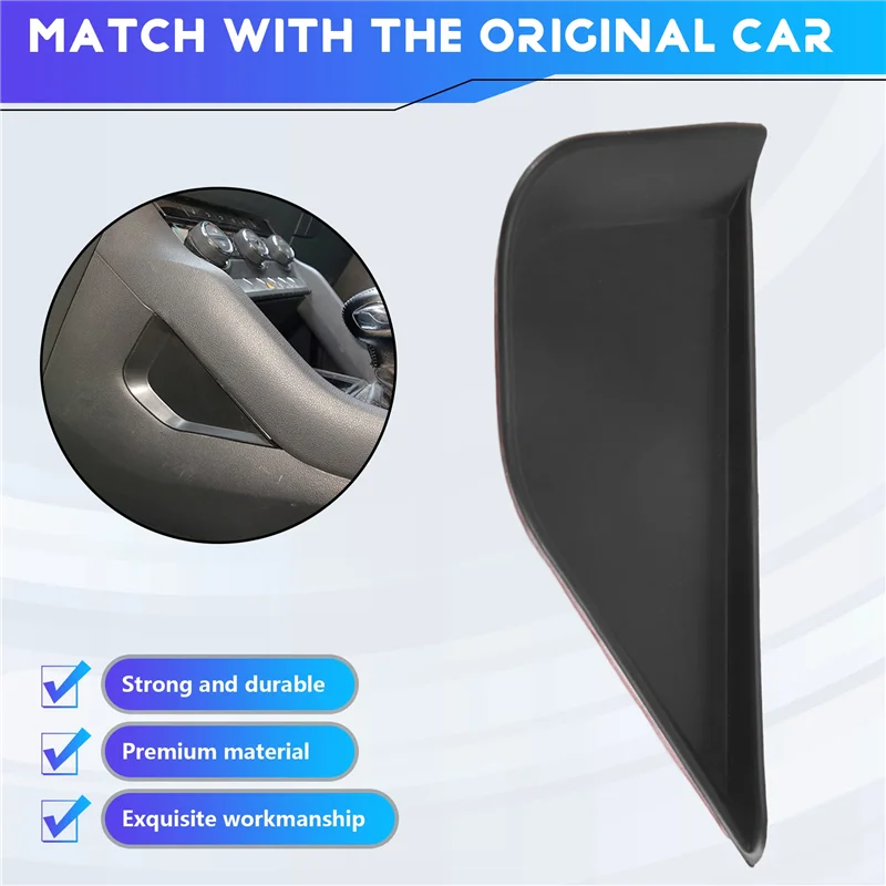 1Pair Car Side Center Control Storage Box Space Plate Plastic Cover Trim Interior Accessories Fit For Skoda Kodiaq 2017-2022