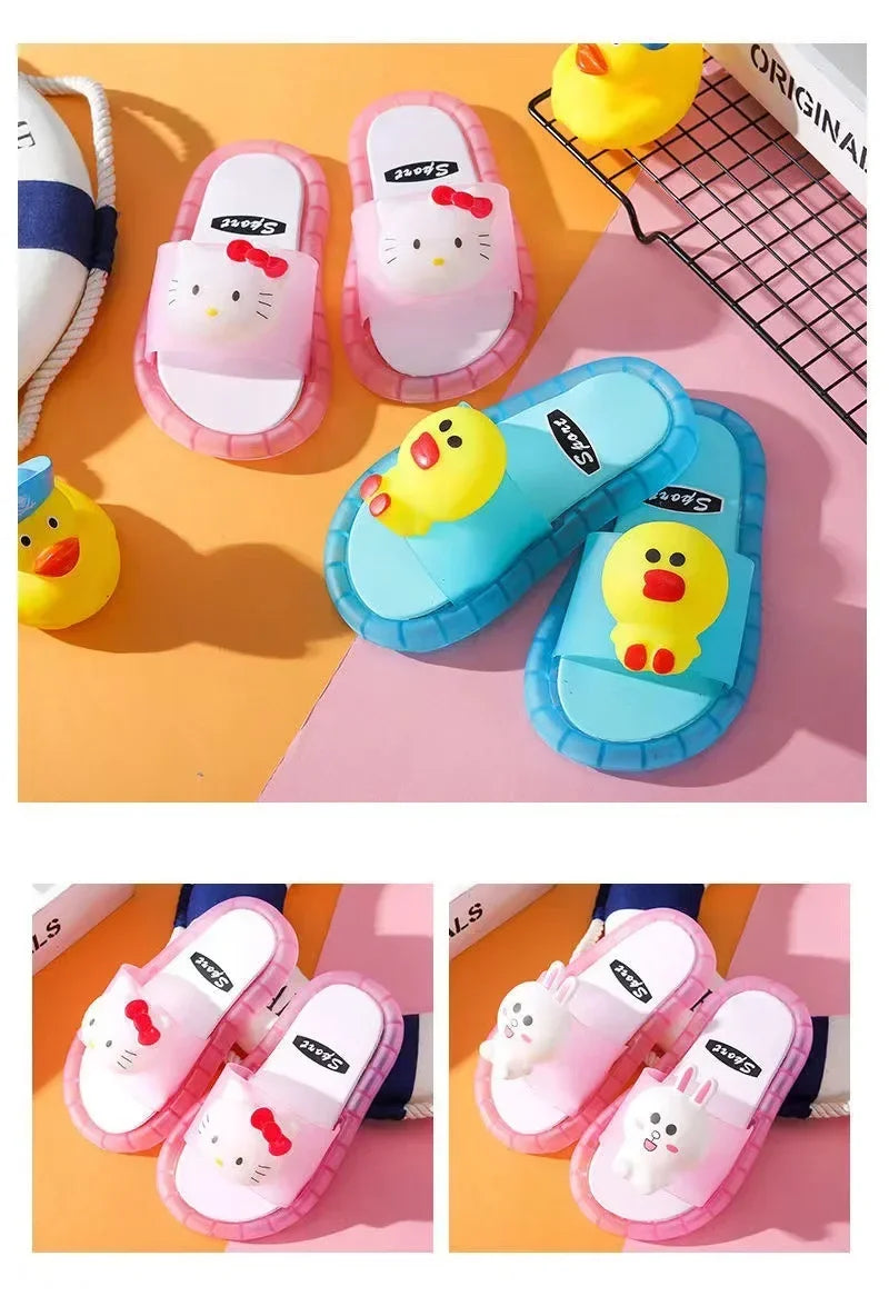 Luminous Children's Slippers Unicorn Crystal Shoes Sparkling Lights Boys and Girls Will Shine in The Cool Slippers