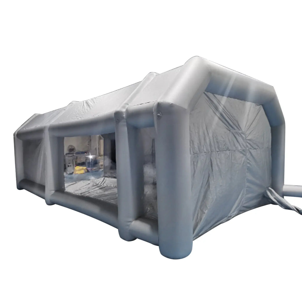 Heavy Duty Inflatable Paint Tent 13x8x7ft with Ventilation System for Workshop Garage and Temporary Paint Enclosure