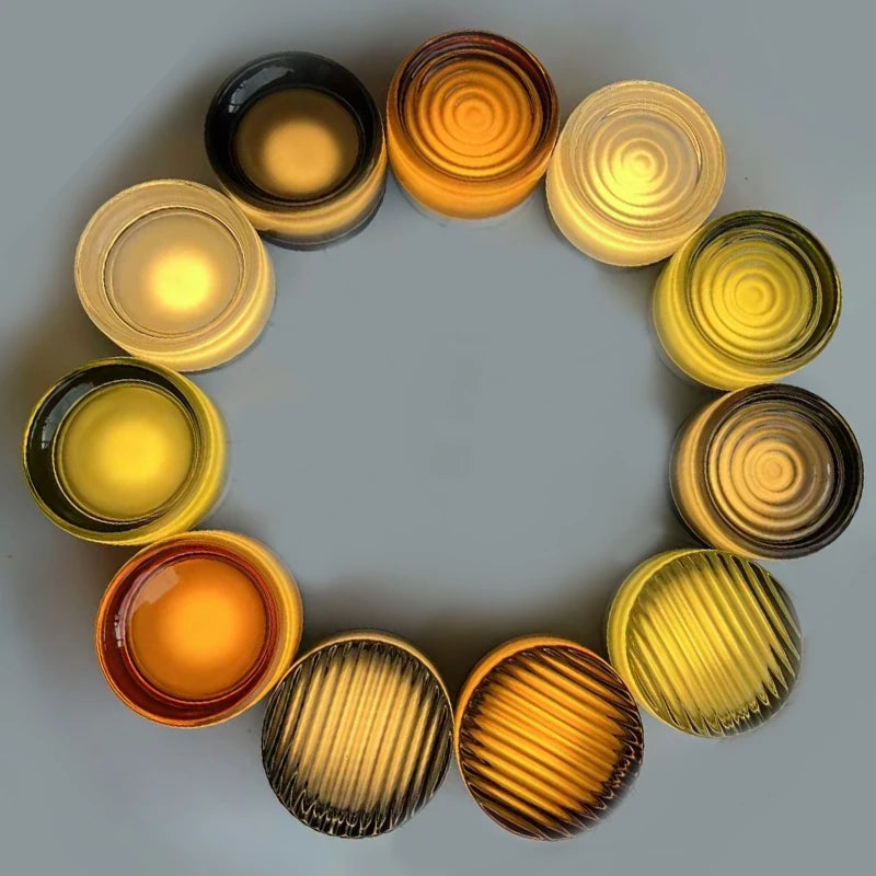 IWHD Round Glass LED Wall Lamp Sconce 4 Colors Bedroom Living Room Waterproof Stair Bathroom Mirror Light Modern Wandlamp