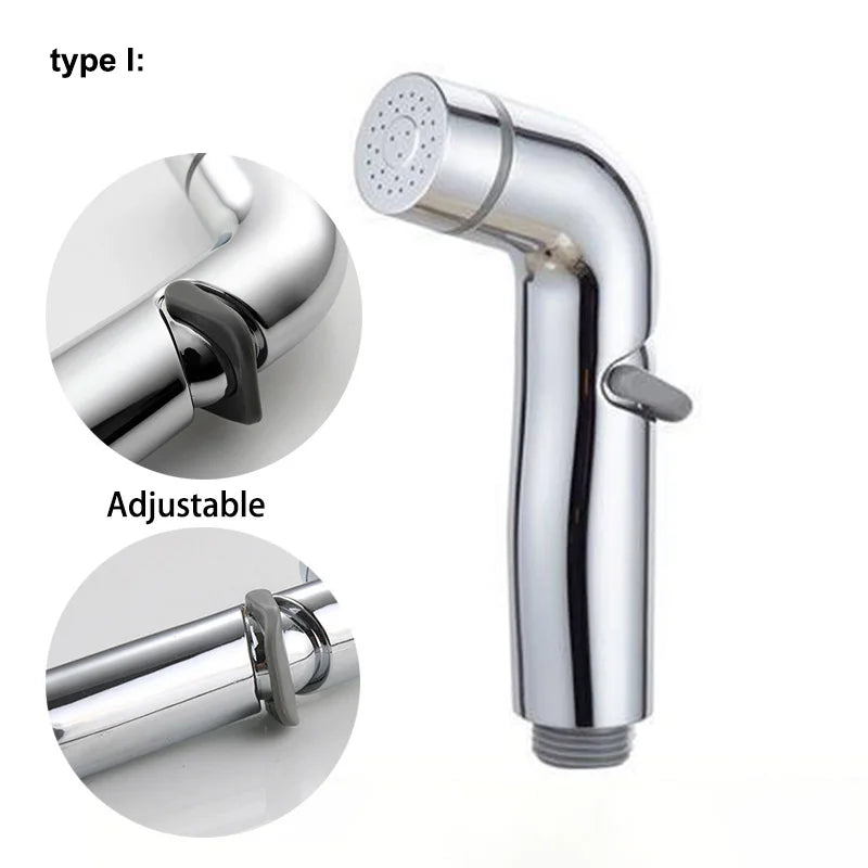 white silver ABS self clean Handheld Bathroom Bidet Shower Head Toilet Sprayer Faucet Spray Nozzle holder hose for toilet seat