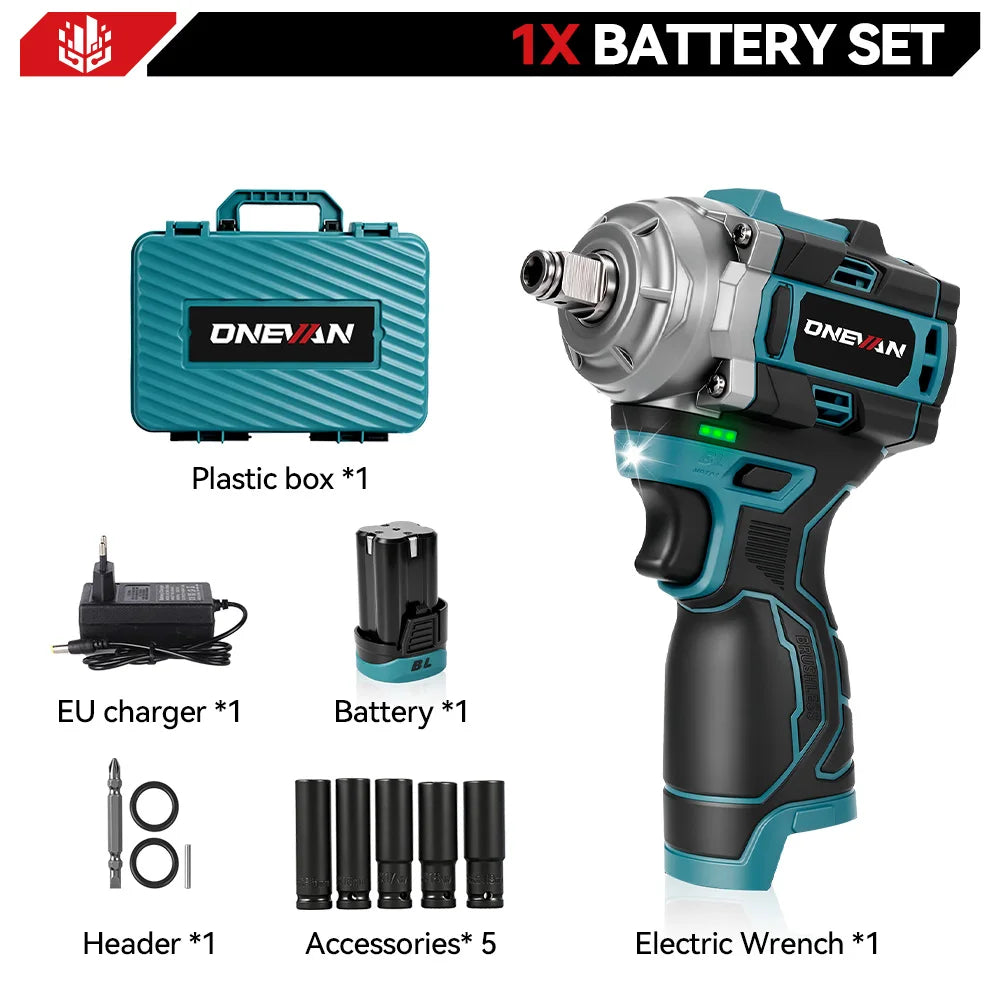 ONEVAN 500N.M Brushless Impact Wrench
