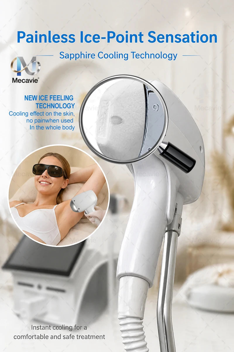 Latest 5000W Diode Laser painless permanent hair removal FAC advanced technology with 4 Waves Salon Exclusive Full Certificate
