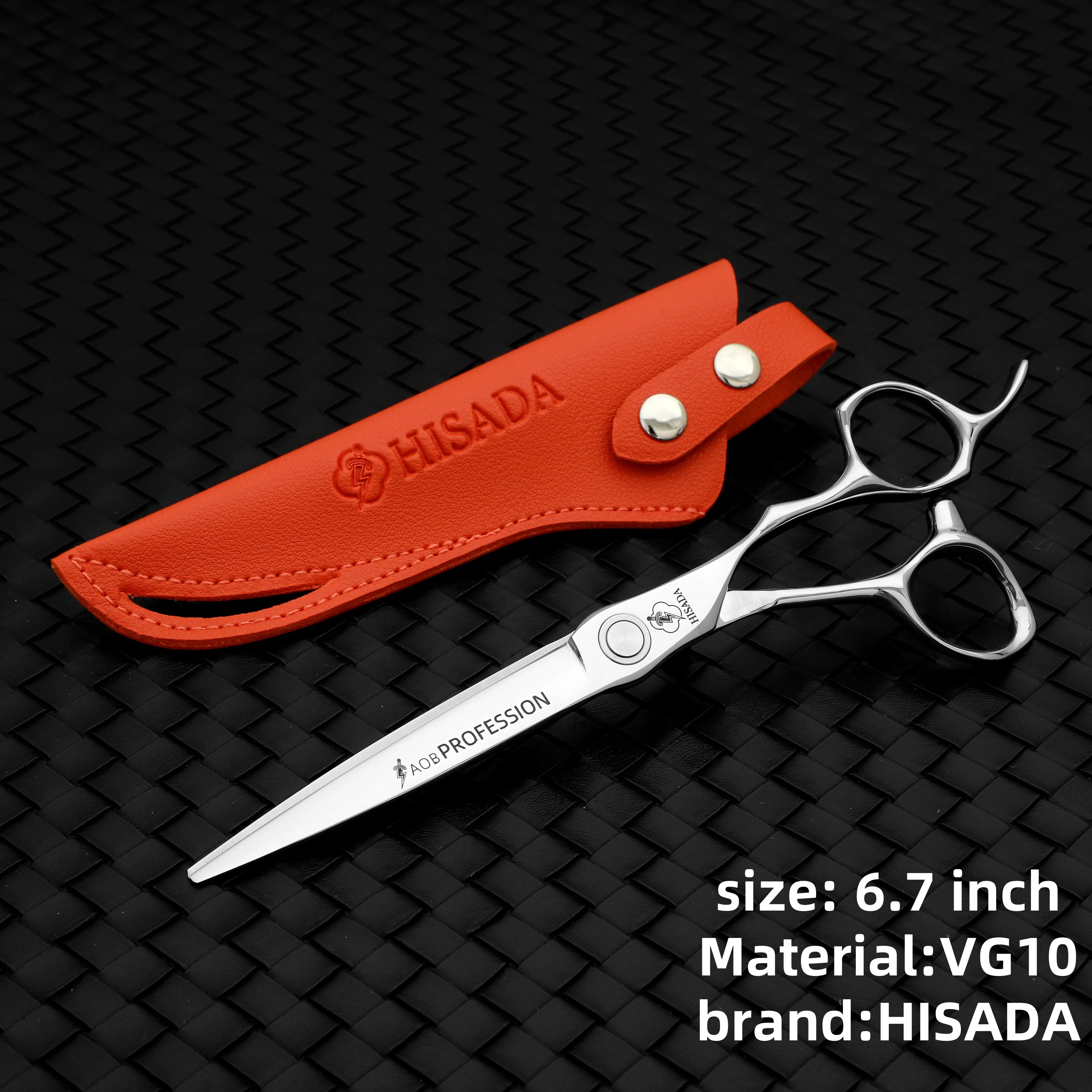 HISADA Hairdressing Scissors Professional Barber Scissors 6.0 Inch Scissors VG10 Material Professional Barber Scissors