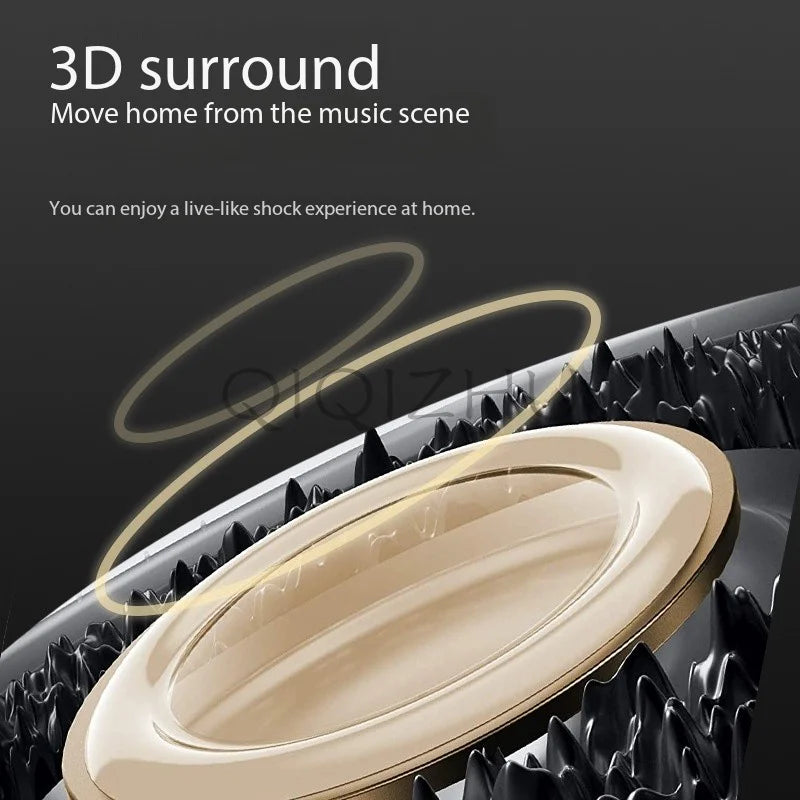 80W Power Home Theater Bluetooth Speaker 3D Stereo Surround Sound System Subwoofer Outdoor Portable Sound Column with Bracket