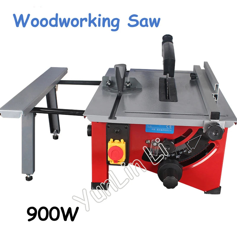 Sliding Woodworking Table Saw 210mm Wooden DIY Electric Saw, Circular Angle Adjusting Skew Recogniton Saw