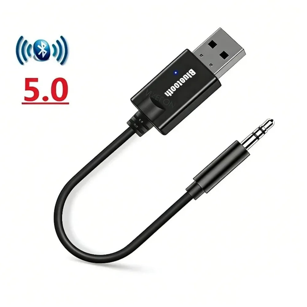 Bluetooth Audio Receiver Usb To 3 5Mm Jack Adapter Wireless Aux Dongle For Car Stereo Handsfree Music Streaming