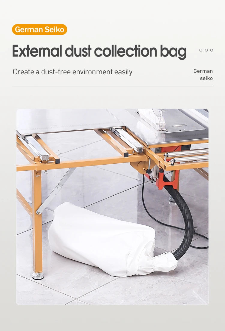Multi-functional Push Table Saw Precision Guide Rail Folding Electric Panel Saw Kit with Cutting Saw Banding Machine Option Saw