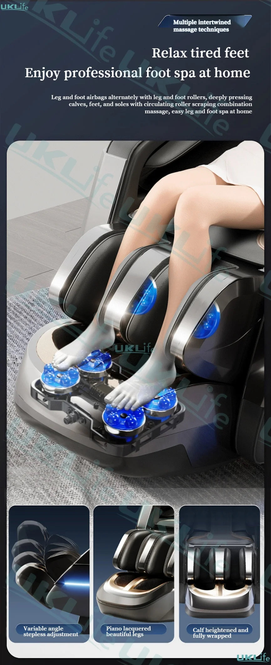 2026 MAX6D Dual-Core Jade Massage Chair with Calf Massage, 152cm Dual SL Track, AI Voice Control, Zero Gravity Mode