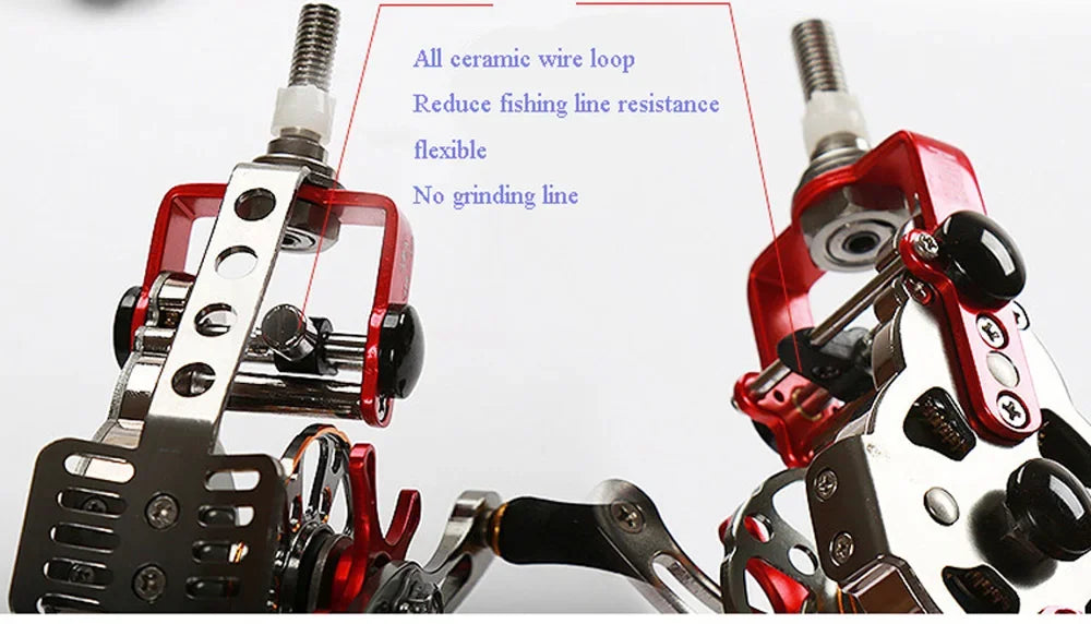 Automatic Discharge All-Metal Body Hollow Fishing Reel DIY Modification Wire-speed Play in The Inner Alignment for Most Hand Rod