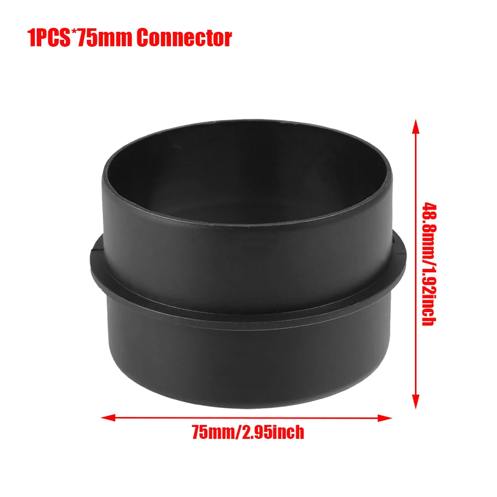 75mm Diameter 1/2M Length Air Diesel Heater Duct Pipe Tube Hose Outlet Exhaust Joiner Connector for Webasto Eberspaecher