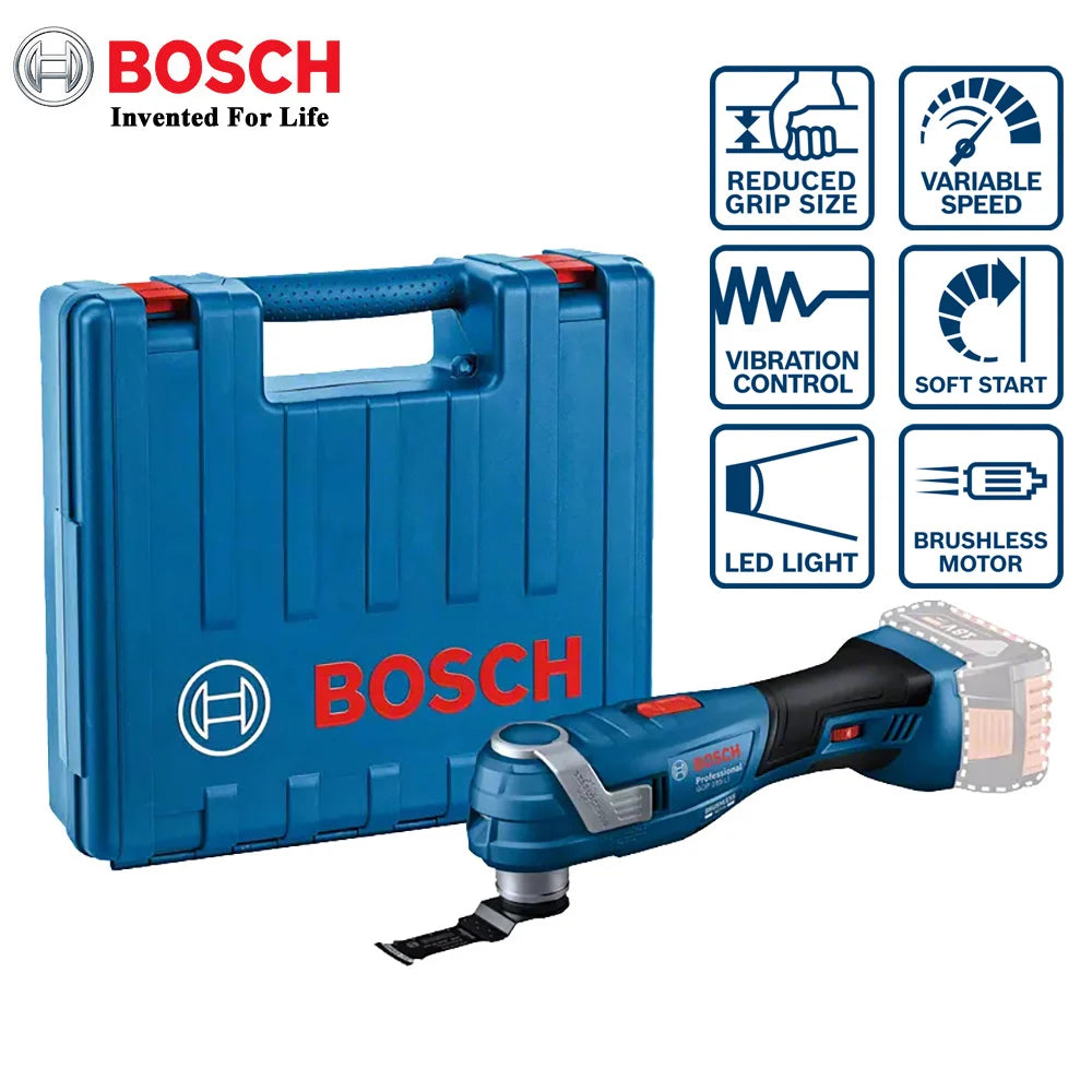Bosch Outil multifonction oscillant sans fil GOP 185-Li sans balais Universal Treasure Machine de découpe rechargeable 18V Outils électriques