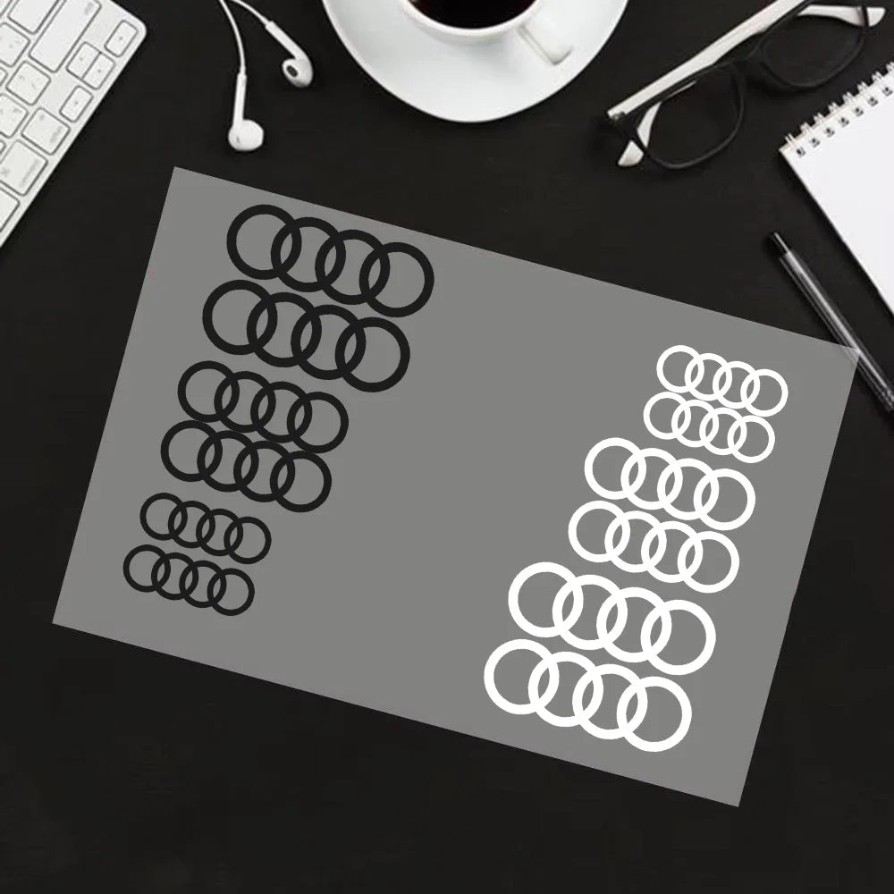 6pcs/set Heat Resistance Caliper Decals Wheel Decor Vinyl Sticker For Audi Sline TT RS A4 B7 B8 B9 A3 8P 8V 8L A5 A6 A1 A7 A8 C6