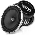 2 haut-parleurs médium/grave de 6,5 pouces, puissance de crête de 1000W, cône en fibre de carbone haute performance, woofers avec ogive en aluminium pour système audio de voiture