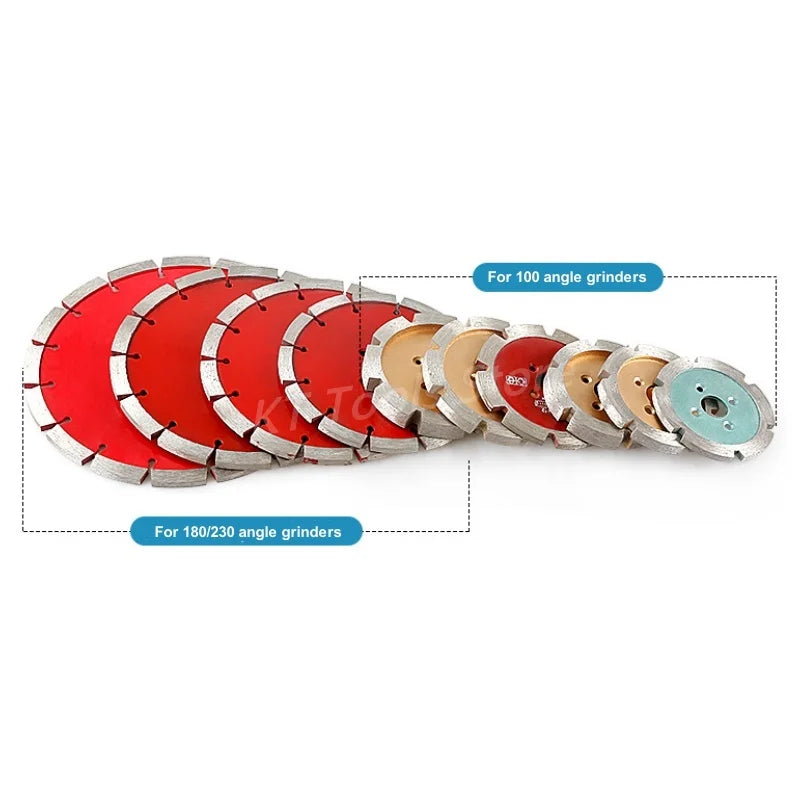 3-15MM Thickeness Diamond Saw Blade 90/110/150/180/200/230MM Carving Blade Stone Wall Slot Concrete Tile Metal Cutting Blade