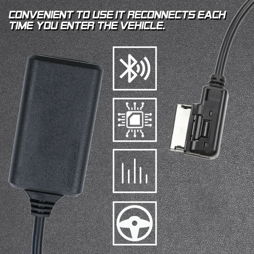 Câble adaptateur audio AUX d'interface musicale Bluetooth AMI MMI pour Audi A1 A3 A5 A6 A8 Q3 Q5 Q7 RS4 S3 S4 S5 S6 S7 A6L A8L Q7 A3 2010+