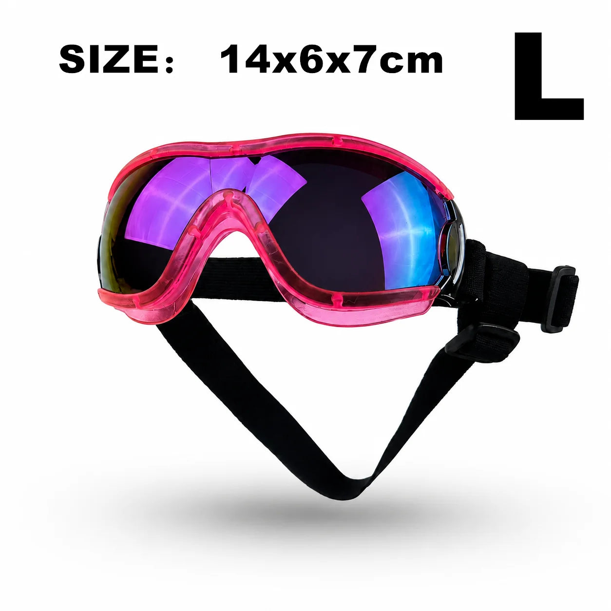 Pet Adjustable Dog Goggles Sunglasses Anti-UV Sun Glasses Eye Wear Protection Black Widely Used Dog Sunglasses Pet Dog Supplies