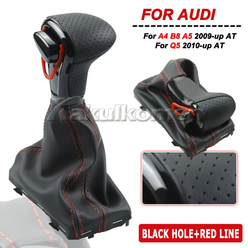 Carbon Fiber/Wood Automatic Gear Shift Knob For Audi A4 B8 2009-up/A5 2008-up/Q5 2009-2015/A6 C6 2006-2011/A6L C7 2012-2018