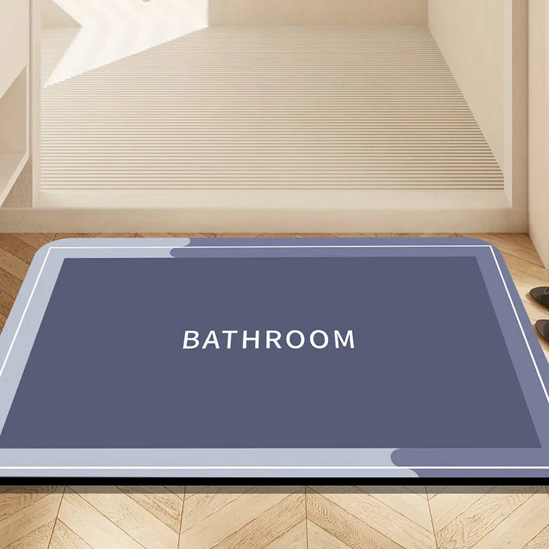 Tapis absorbant de salle de bain de style minimaliste, tapis de sol de cuisine lavable en machine, paillasson intérieur et extérieur, petit tapis de chambre à coucher