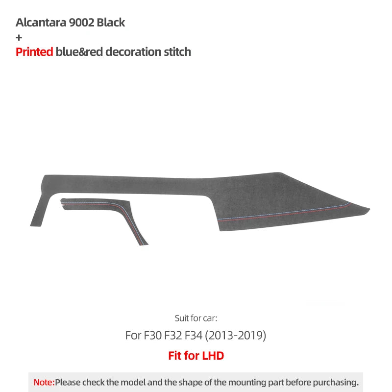Pour BMW F30 F32 F34 en Alcantara Tableau de Bord Instrument Panneau de Couverture Garniture Autocollants M Performance Accessoires Intérieur de Voiture