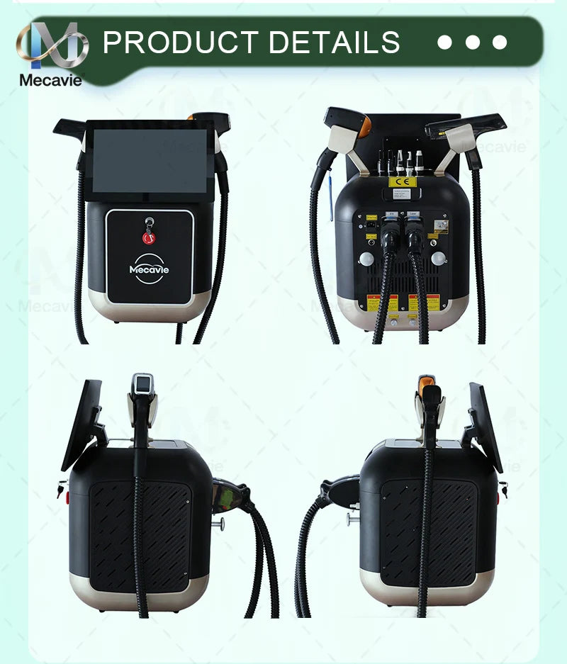 2026 Newest 2-in-1 Soprano 4000W 808nm Diode Laser Hair Removal Device 4-Wave Painless Permanent + Pico Tattoo Removal
