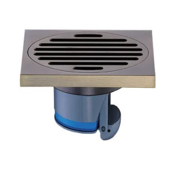 Drain de sol invisible en cuivre or rose multicolore, laiton anti-odeurs, incrusté de briques, pour douche de salle de bain, long dispositif anti-odeurs dissimulé