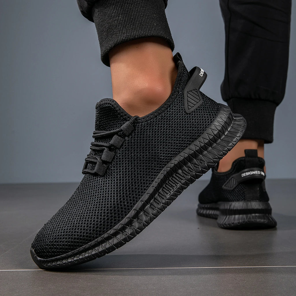 YRZL Mens Running Breathable Lightweight Sneakers Men Casual Sports Shoes Anti Slip Walking Shoes Comfortable Gym Training Shoes