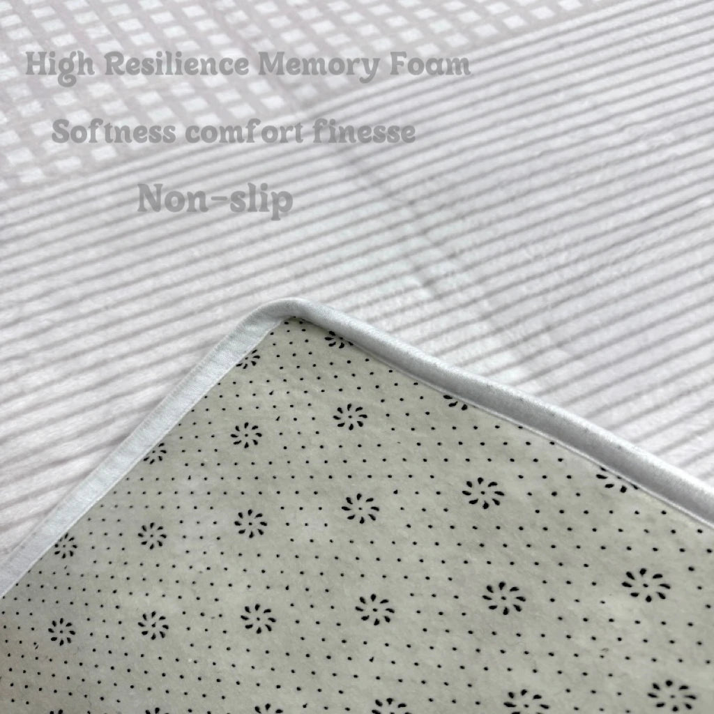 VIKAMA Ocean Wind Sea Star Printed Decorative Carpet Bathroom Kitchen Shower Room Water Absorbing Anti Slip Carpet Home Decor