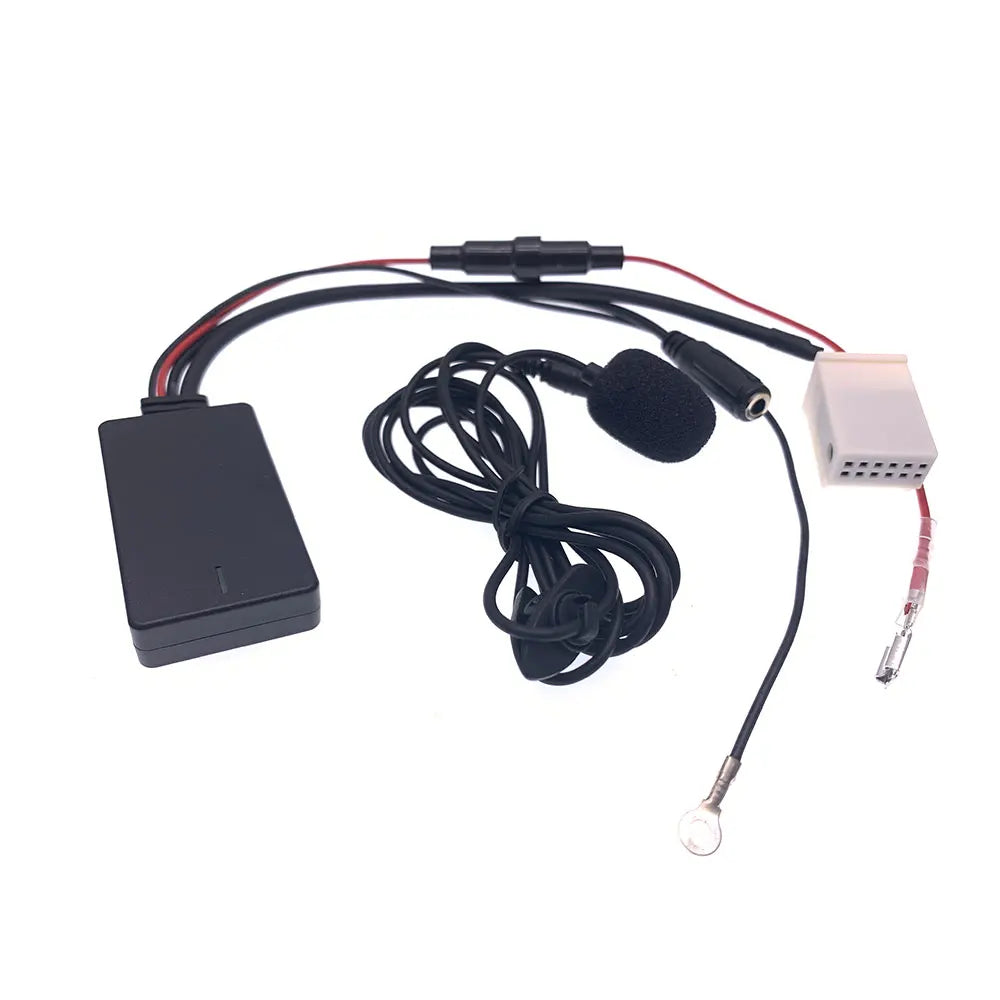 12Pin Wireless Audio Input Car Bluetooth Module Aux Cable Adapter For Audi A3 TT A4 S4 A6 A8 A8L 2007-2014 Six-disc CD
