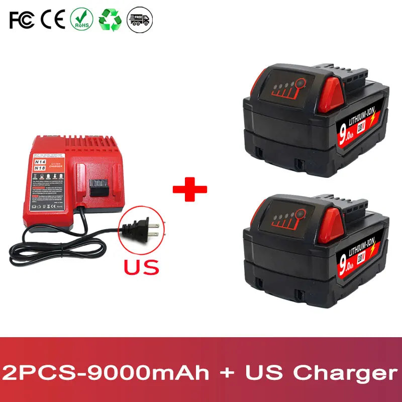 9000mAh/12000mAh M18 Li-Ion Battery